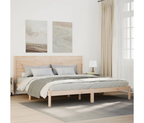 Cama extralarga sin colchón madera maciza 180x210 cm