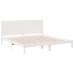 Cama extralarga sin colchón madera maciza blanca 200x210 cm