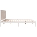 Cama extralarga sin colchón madera maciza blanca 200x210 cm