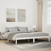 Cama extralarga sin colchón madera maciza blanca 200x210 cm