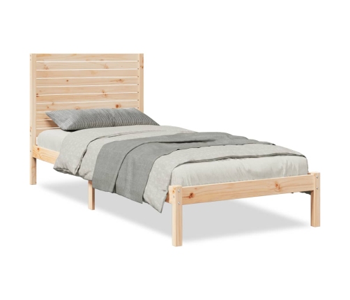 Cama extralarga sin colchón madera maciza 90x220 cm