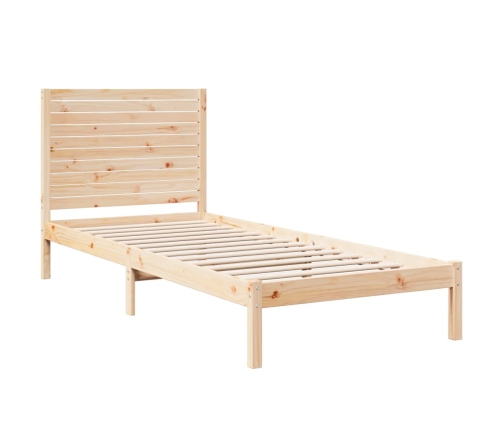 Cama extralarga sin colchón madera maciza 90x220 cm