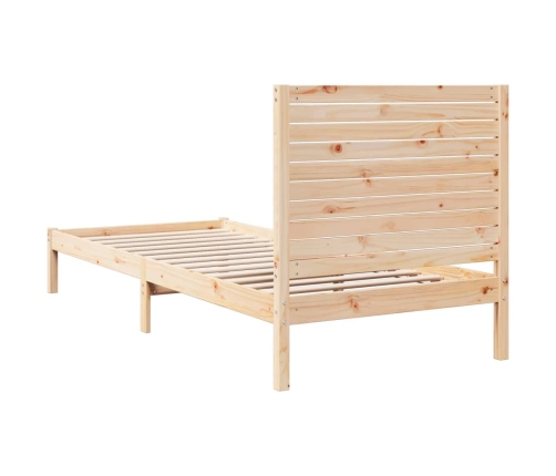 Cama extralarga sin colchón madera maciza 90x220 cm