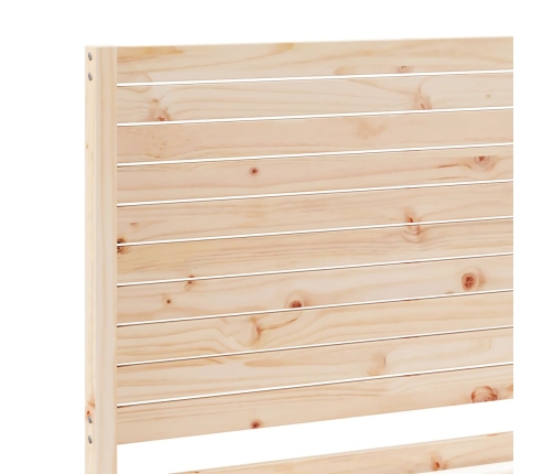 Cama extralarga sin colchón madera maciza 140x220 cm