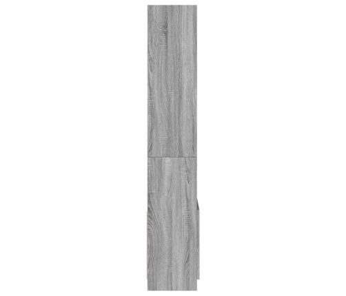 Aparador alto madera de ingeniería gris Sonoma 63x33x180 cm