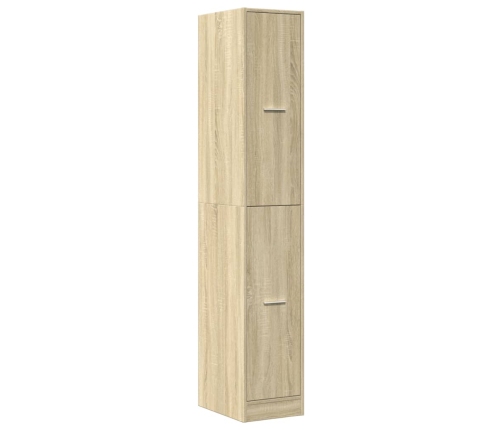 Armario botiquín madera ingeniería roble Sonoma 30x41x174,5 cm