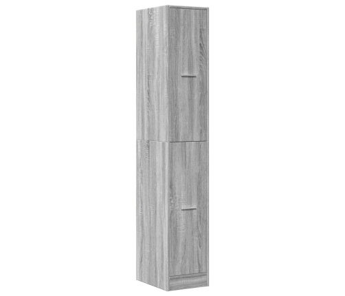 Armario botiquín madera ingeniería gris Sonoma 30x41x174,5 cm