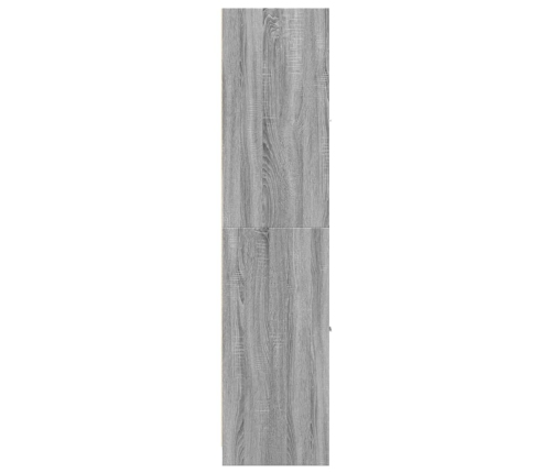 Armario botiquín madera ingeniería gris Sonoma 30x41x174,5 cm