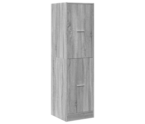 Armario botiquín madera ingeniería gris Sonoma 40x41x144,5 cm