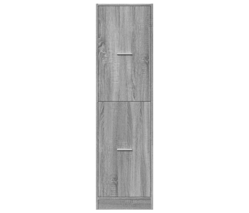 Armario botiquín madera ingeniería gris Sonoma 40x41x144,5 cm