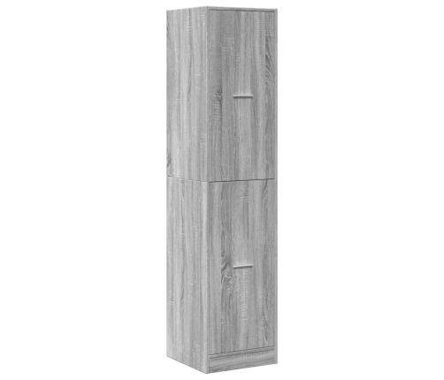 Armario botiquín madera ingeniería gris Sonoma 40x41x174,5 cm