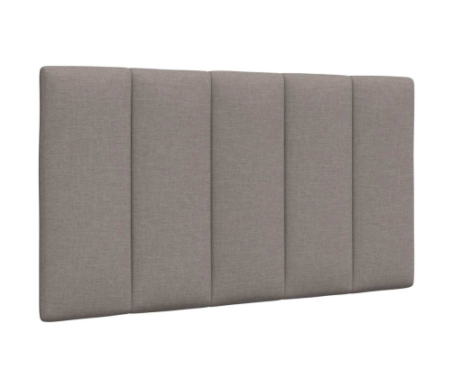 Cabecero de cama acolchado tela gris taupé 80 cm