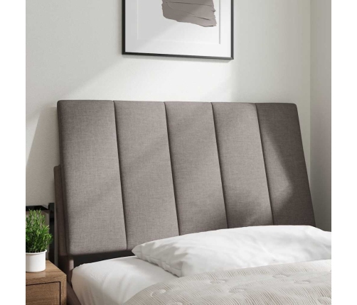 Cabecero de cama acolchado tela gris taupé 80 cm