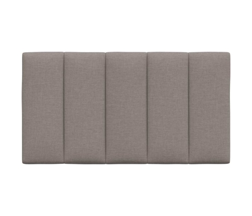 Cabecero de cama acolchado tela gris taupé 80 cm