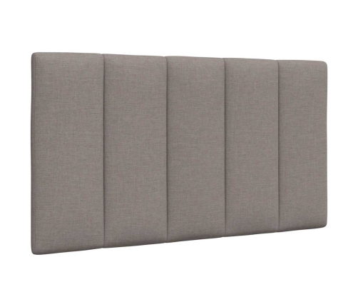 Cabecero de cama acolchado tela gris taupé 90 cm