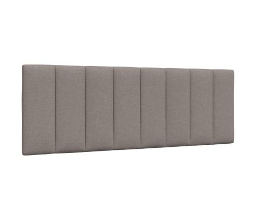 Cabecero de cama acolchado tela gris taupé 120 cm