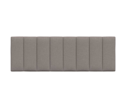 Cabecero de cama acolchado tela gris taupé 120 cm