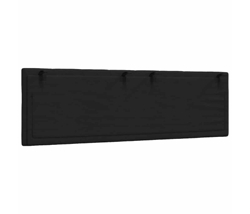 Cabecero de cama acolchado tela negro 160 cm