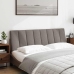 Cabecero de cama acolchado tela gris taupé 160 cm