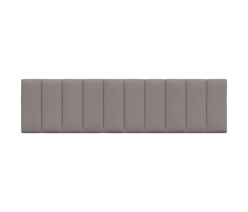 Cabecero de cama acolchado tela gris taupé 180 cm