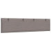 Cabecero de cama acolchado tela gris taupe 200 cm