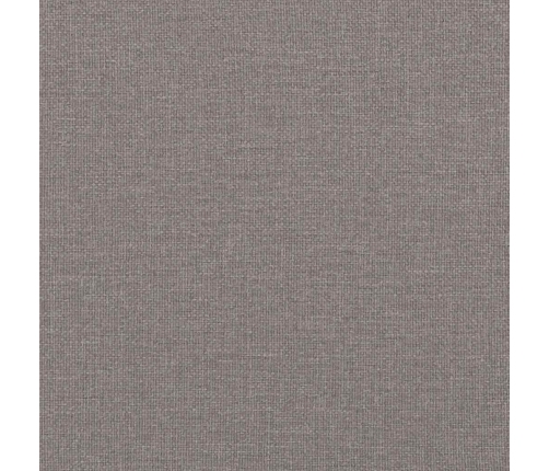 Cabecero de cama acolchado tela gris taupe 200 cm