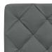 Cabecero de cama acolchado tela gris oscuro 80 cm