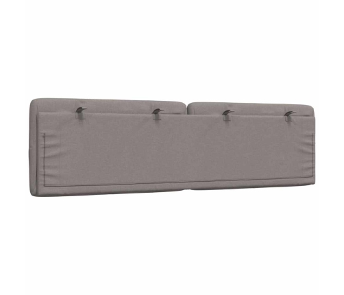 Cabecero de cama acolchado tela gris taupé 180 cm