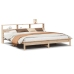 Estructura de cama sin colchón madera maciza de pino 200x200 cm