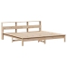 Estructura de cama sin colchón madera maciza de pino 200x200 cm