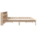 Estructura de cama sin colchón madera maciza de pino 200x200 cm