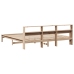 Estructura de cama sin colchón madera maciza de pino 200x200 cm