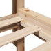 Estructura de cama sin colchón madera maciza de pino 200x200 cm