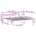 Estructura de cama sin colchón madera maciza de pino 200x200 cm