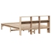 Estructura de cama sin colchón madera maciza de pino 160x200 cm