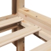 Estructura de cama sin colchón madera maciza de pino 160x200 cm
