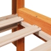 Cama sin colchón madera maciza de pino marrón cera 160x200 cm