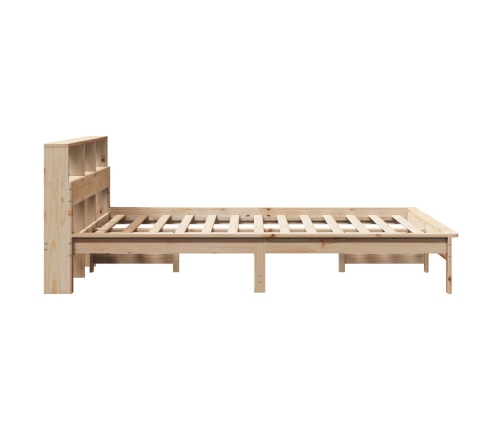 Estructura de cama sin colchón madera de pino blanco 150x200 cm