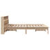 Estructura de cama sin colchón madera maciza de pino 140x190 cm