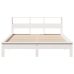 Estructura de cama sin colchón madera de pino blanca 140x190 cm