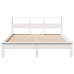 Estructura de cama sin colchón madera de pino blanco 135x190 cm