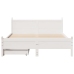 Estructura de cama sin colchón madera maciza de pino 160x200 cm