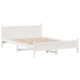 Estructura de cama sin colchón madera maciza de pino 160x200 cm
