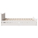 Estructura de cama sin colchón madera maciza de pino 160x200 cm