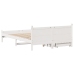 Estructura de cama sin colchón madera maciza de pino 160x200 cm