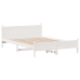 Estructura de cama sin colchón madera de pino blanco 135x190 cm