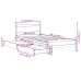 Estructura de cama sin colchón madera maciza blanca 90x190 cm