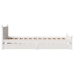 Estructura de cama sin colchón madera maciza blanca 90x190 cm