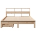 Cama con estantería sin colchón madera maciza de pino 140x190cm
