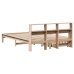 Cama con estantería sin colchón madera maciza de pino 140x190cm